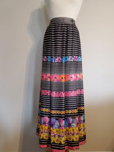 Load image into Gallery viewer, Flower Power Striped Wrap Skirt