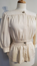 Load image into Gallery viewer, Carlisle Cream Silk Blouse
