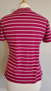 Raspberry Striped Shirt