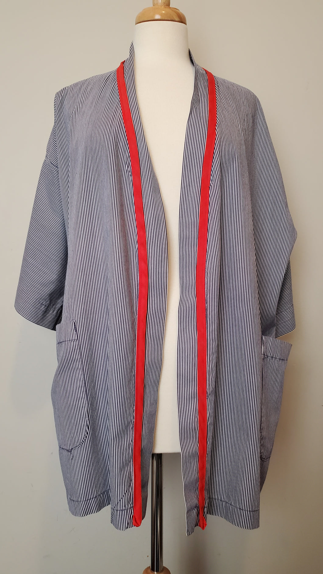 Neiman Marcus Striped Robe