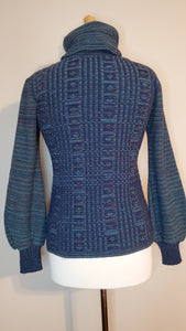 Vintage Bell Sleeve Printed Sweater