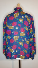 Load image into Gallery viewer, Navy Floral High Neck Blouse