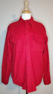 Red 70s Cotton Overshirt