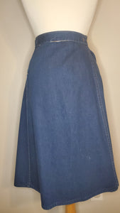 70s Madewell Denim Wrap Skirt