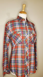 70s Plaid Button Up Shirt
