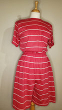 Load image into Gallery viewer, Hot Pink Striped Romper