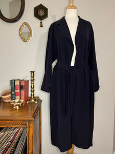 Vintage Saks Fifth Ave Navy Duster