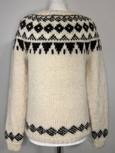 Vintage Fair Isle Hand Knit Sweater
