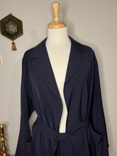 Load image into Gallery viewer, Vintage Saks Fifth Ave Navy Duster