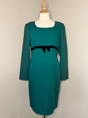 Donna Ricco Green Bow Dress