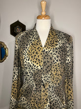 Load image into Gallery viewer, Vintage Leopard Drape Dress